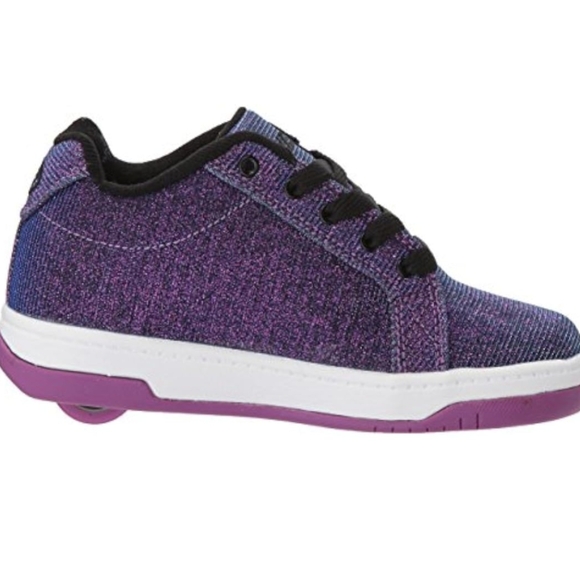 HEELYS* Galaxy super sparkle purple blue colour shift rear wheel HEELY shoes - Picture 6 of 17